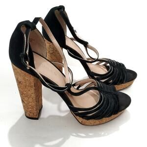 Charles David | Strappy Platform Leather Chunky Heels